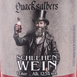 Quacksalbers Schlehenwein, 1l, 12,5 % vol. Alkohol auf https://armatae.shop Quacksalbers Schlehenwein, 1l, 12,5 % vol. Alkohol auf https://armatae.shop