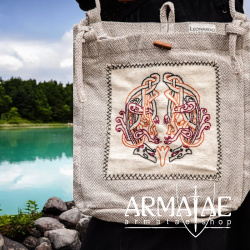 Umhängetasche mit Wikinger Stickerei "Tora" Natur auf https://armatae.shop Umhängetasche mit Wikinger Stickerei "Tora" Natur auf https://armatae.shop