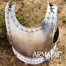 Mittelalterlicher Brustpanzer, Harnisch mit Gravierungen, Stahl auf https://armatae.shop Mittelalterlicher Brustpanzer, Harnisch mit Gravierungen, Stahl auf https://armatae.shop
