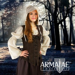 Leonardo Carbone Miederweste Odette Dunkelbraun 2113d bei Armatae.shop