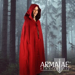 Umhang Alma Wolle rot