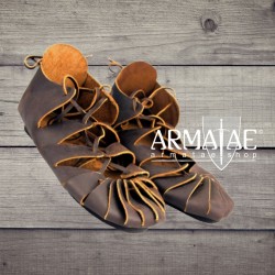 Bundschuhe Nubukleder braun