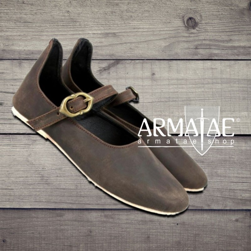 Leonardo Carbone Mittelalter Damenschuhe Cecilie in Braun auf https://armatae.shop Leonardo Carbone Mittelalter Damenschuhe Cecilie in Braun auf https://armatae.shop