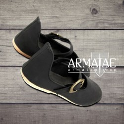 Leonardo Carbone Mittelalter Damenschuhe Cecilie in Schwarz auf https://armatae.shop Leonardo Carbone Mittelalter Damenschuhe Cecilie in Schwarz auf https://armatae.shop