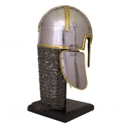 Coppergate Helm, mit vernieteter Kettenbrünne, 1,6 mm Stahl auf https://armatae.shop Coppergate Helm, mit vernieteter Kettenbrünne, 1,6 mm Stahl auf https://armatae.shop