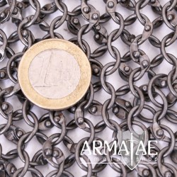 Kettenhaube mit dreieckigem Mundschutz, ID 8mm, unbehandelt auf https://armatae.shop Kettenhaube mit dreieckigem Mundschutz, ID 8mm, unbehandelt auf https://armatae.shop