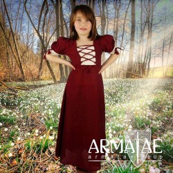 Sommerkleid Rot/Natur