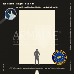 Plane 6X4M mit Schlaufen