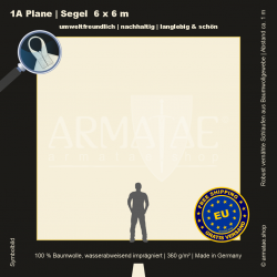 Plane 6X6M mit Schlaufen