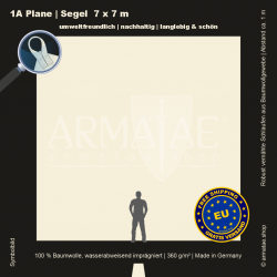 Plane 7X7M mit Schlaufen