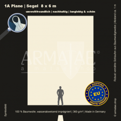 Plane 8X6M mit Schlaufen