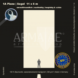 Zeltplane 11X6M mit Schlaufen