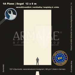 Zeltplane 12X6M mit Schlaufen
