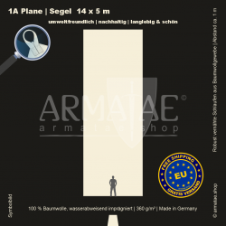 Zeltplane 14X5M mit Schlaufen