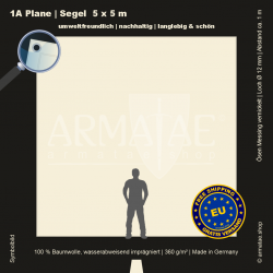 Plane 5X5M mit Ösen