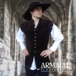Edler Samtwams Doublet Braun