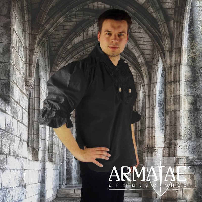 Rueschenhemd Dracula Schwarz DRs von Leonardo Carbone bei Armatae.shop Rueschenhemd Dracula Schwarz DRs von Leonardo Carbone bei Armatae.shop