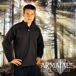Leonardo Carbone Mittelalterhemd Ansbert Schwarz 2024s bei Armatae.shop