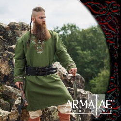 Armatae.shop Tunika Freki bestickt Olivgrün ALC-8149g 2 von Leonardo Carbone Armatae.shop Tunika Freki bestickt Olivgrün ALC-8149g 2 von Leonardo Carbone