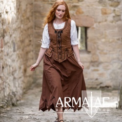 Leonardo Carbone Mittelalter Rock Svenja 4002t Tabakbraun auf https://armatae.shop