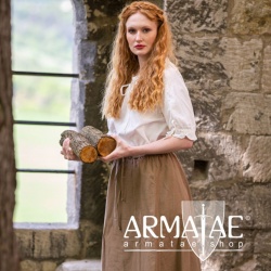Leonardo Carbone Mittelalter Rock Dana Hellbraun 4000b bei https://armatae.shop