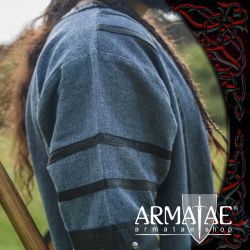 Armatae.shop Tunika Rollo mit Leder Blaugrau 8257blgr 4 von Leonardo Carbone Armatae.shop Tunika Rollo mit Leder Blaugrau 8257blgr 4 von Leonardo Carbone