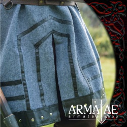 Armatae.shop Tunika Rollo mit Leder Blaugrau 8257blgr 5 von Leonardo Carbone Armatae.shop Tunika Rollo mit Leder Blaugrau 8257blgr 5 von Leonardo Carbone