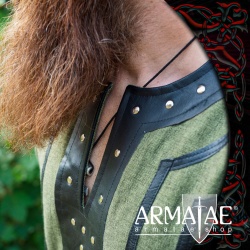 Armatae.shop Tunika Rollo mit Leder GrĂĽn 8257g 2 von Leonardo Carbone Armatae.shop Tunika Rollo mit Leder GrĂĽn 8257g 2 von Leonardo Carbone