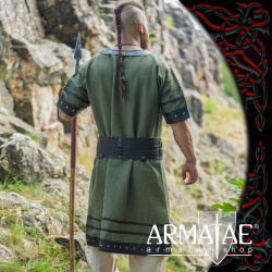 Armatae.shop Tunika Rollo mit Leder GrĂĽn 8257g 3 von Leonardo Carbone Armatae.shop Tunika Rollo mit Leder GrĂĽn 8257g 3 von Leonardo Carbone