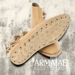 Massive Wikinger Schuhe Natur