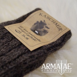 Kaschmirsocken Dunkelbraun